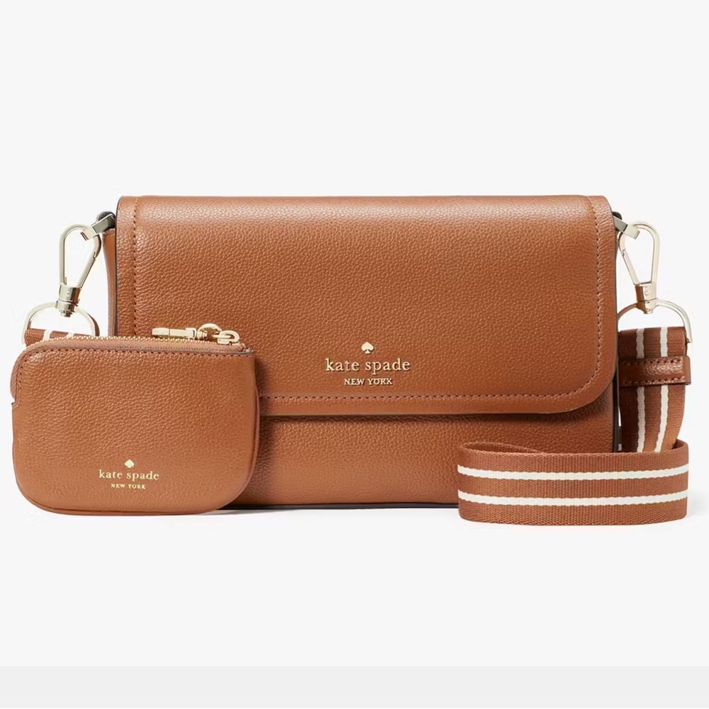 Kate Spade Rose Flap Crossbody with coin purse